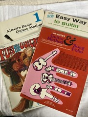 Lot of 4 Guitar Books Instruction Books Hy White Alfred Mel Bay