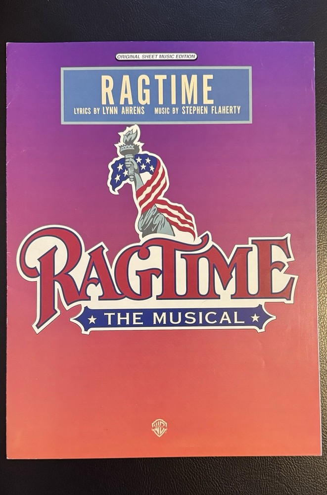 Ragtime (TITLE SONG) 1998 Broadway Sheet Music, Ahrens & Flaherty, Audra, Stokes