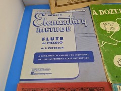 Lot of 5 Vintage Sheet Music Books Flute Piano Violin 1950&rsquo;s 60s