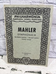 Vintage Mahler Symphony 9 Pocket Score 1912 Philharmonia #472 Revised Edition