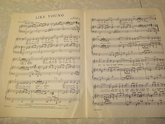 1959 Ann Henry -Hot Jazz Vocal Sheet Music – Like Young – Photo Cover