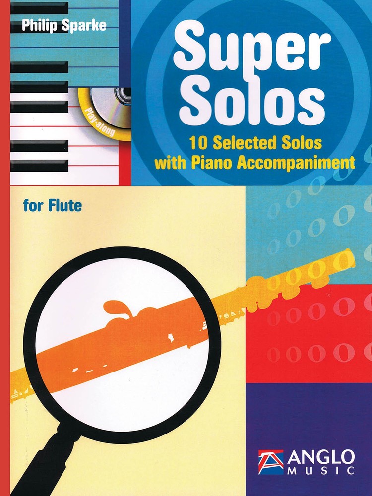 Super Solos for Flute Solo Sheet Music Philip Sparke Play-Along Book CD Pack
