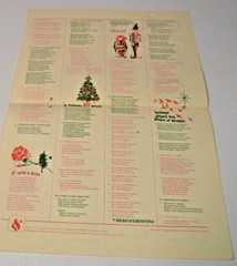 1964 Vtg Armed Forces Song Folio Christmas Sheet Music Song Book & Lyric Sheet