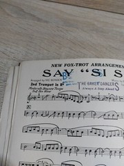 Say Si Si Fox Trot Arrangement vintage Vic Shoen Full Score