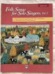 Folk Songs for Solo Singers Vols 1 & 2 Medium High Voice SC Jay Althouse No CD