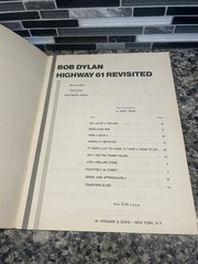 Bob Dylan Highway 61 Revisited Vintage Songbook Sheet Music M Witmark & Sons
