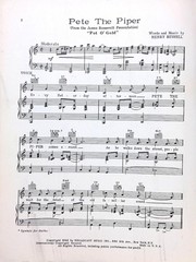 Pete The Piper Sheet Music Pot O Gold James Stewart Paulette Goddard 1941 Film