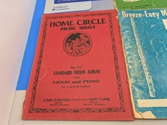 Lot of 5 Vintage Sheet Music Books Flute Piano Violin 1950&rsquo;s 60s