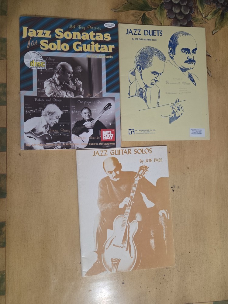 Joe Pass, Herb Ellis, Almeida,Raney Jazz Guitar Solos,and Duets Rare Books