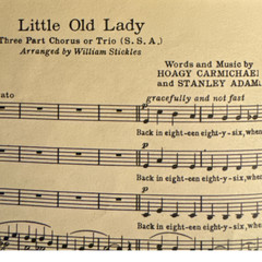 Little Old Lady Chappells Vocal Library Songs Three Female Voices Sheet Music