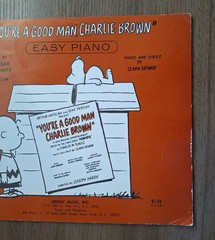 1968 Vintage You’re a Good Man Charlie Brown Easy Piano Songbook Peanuts snoopy