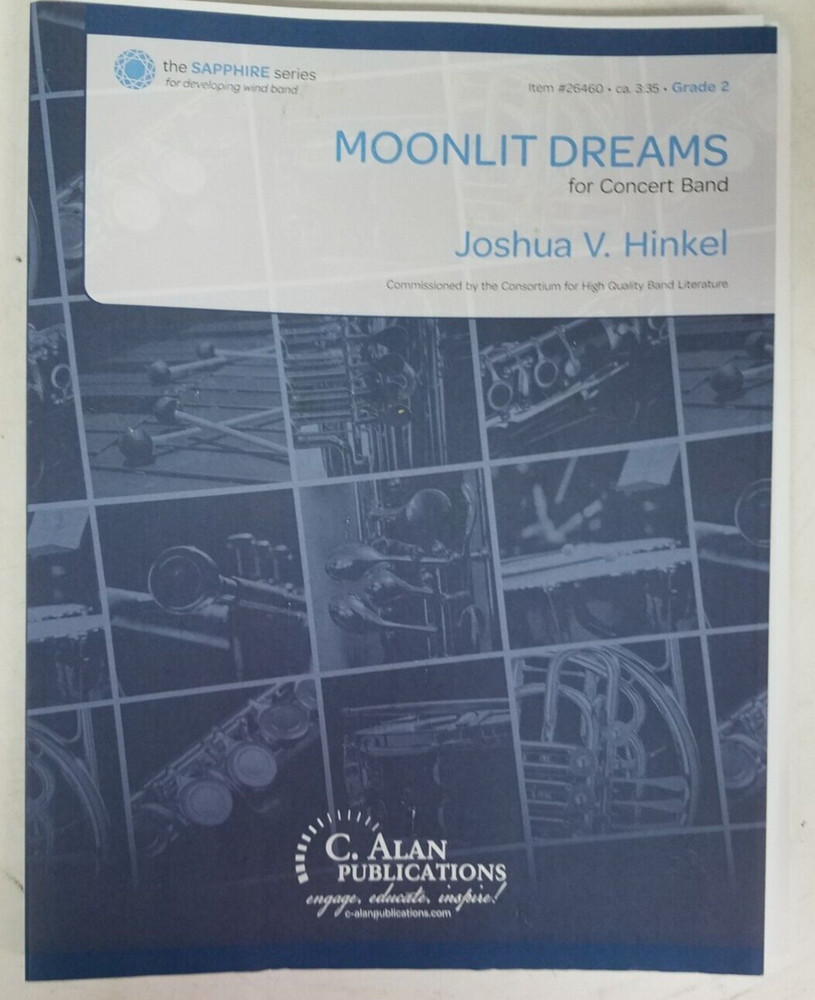 MOONLIT DREAMS (Band Gr.2) Joshua V. Hinkel. Full set Score & Parts Item #26460