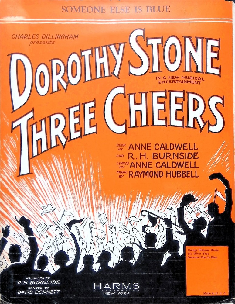 Someone Else Is Blue Sheet Music Three Cheers 1929 Musical Raymond Hubbell