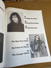 Metallica Guitar Tab Songbook Authorized Ed Tablature Sheet Music 1991 VG+