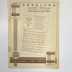 M. Witmark & Sons Many Happy Returns of the Day Sheet Music Vocal Solo 8872