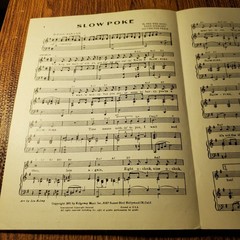 Slow Poke Sheet Music Pee Wee King Redd Stewart Chilton Price Ridgeway