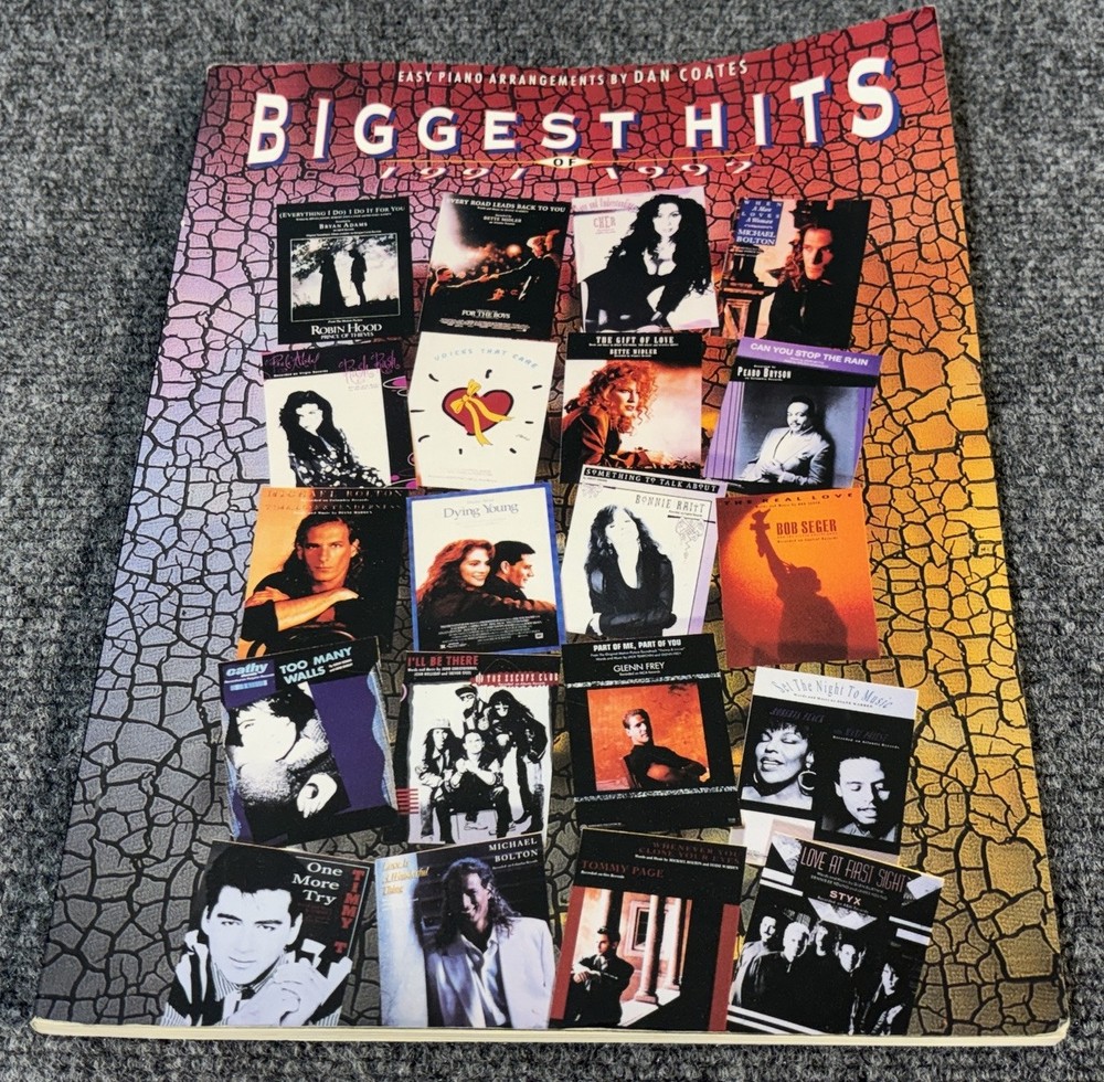 Biggest Hits Of 1991 1992 Piano Dan Coates