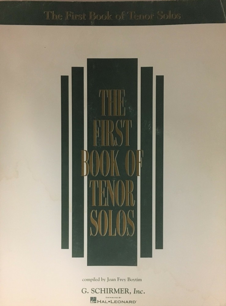 NEW The First Book of Tenor Solos Vocal Book 128 Pages 35 Songs