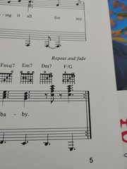Huey Lewis & The News Doing It All For My Baby Guitar Vocal Sheet Music Rare