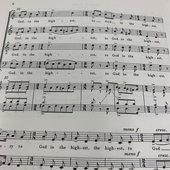 Glory To God In The Highest Sheet Music For Four- Part Chorus of Mixed Voices B