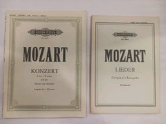 Mozart Konzert + Lieder Piano Klavier Scores Sheet Music Symphony Edition Peters