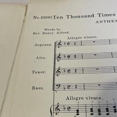 1904 Harry Rowe Shelley Ten Thousand Times Ten Thousand Sheet Music Mixed Voices