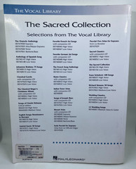 SACRED COLLECTION The Vocal Library Low Voice Worship Sheet Music Hal Leonard
