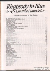 Rhapsody in Blue & 45 Creative Piano Solos edited by Dan Coates