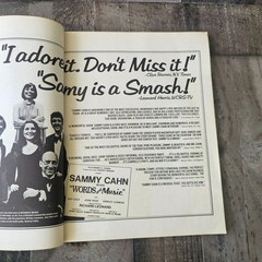 Sammy Cahn Words and Music, Songbook 1974 VINTAGE BOOK