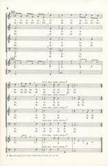 Vintage Bourrée For Bach Sheet Music SATB Chorus String Bass Snare 1964 Williams