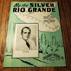 By the Silver Rio Grande Sheet Music Ted Weems Calumet P/V/G