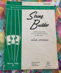 1960 « The Belwin String Builder » Bass Book One EL 1547 By Samuel Applebaum