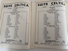 Suite Celtica Parts 1 & 2 for Concert Band Composed by Luis Araque: Full Scores