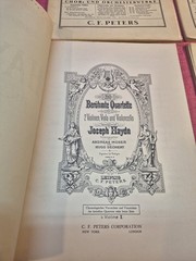 Vintage Haydn 30 Celebrated Quartets Band I Complete 4 Parts Edition Peters Set