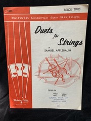 APPLEBAUM – Duets for Strings – STRING BASS Books 1 & 2 BASS BEGINNER DUET BOOKS