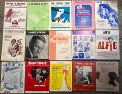 Lot Of 15 Vintage Hollywood Broadway Musical Sheet Music Movies Show Tunes