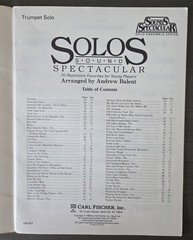 Carl Fischer Solos Sound Spectacular Lot of 2 Piano Accompaniment & Trumpet Solo