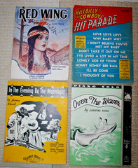 Artistic Antique Piano Music Cover Sheets