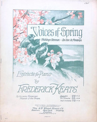 Voices Of Spring Sheet Music Advanced Piano Solo Frederick Keats Large Format