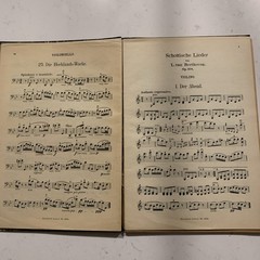 Vintage 1920’s Austrian Music Scores Beethoven 85 Pages