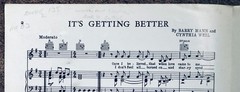 IT&rsquo;S GETTING BETTER – Mama Cass – 1968 UK sheet music