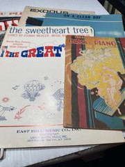Lot Of 15 Vintage Hollywood Broadway Musical Sheet Music Movies Show Tunes