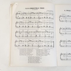 Vintage 1959 Sing Along Play Along Christmas Songs and Tunes Sheet Music Book
