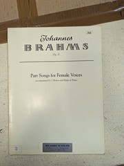 Part Songs for Female Voices (op.17): Brahms: Lengnick & Co. Ltd: Music Score