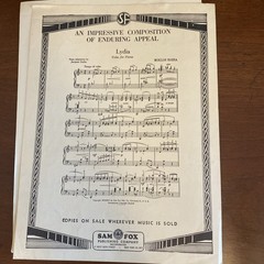 Lady of Spain Tolchard Evans Piano Solo by Victor Lamont Sam Fox NY 1949 Sheet