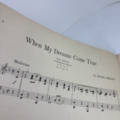 WHEN MY DREAMS COME TRUE Piano Sheet Music, Uke Tabs & Lyrics 1929