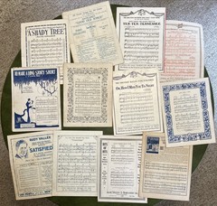 Vintage Sheet Music, Ukulele & Piano, 1922-1929