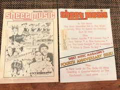 Vintage Sheet Music Magazine Lot of 13 Volumes 1979-1982. Good Condition