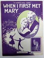 1926 WHEN I FIRST MET MARY Sheet Music Organist Milton Charles Chicago Shay Uke