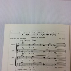 Praise The Lord O My Soul Psalm 146 Ned Rorem SATB Choral Sheet Music Octavo